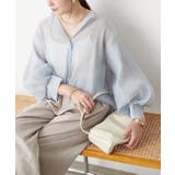 【5色展開】上品な透け感が魅力、シアーダブルボタンブラウス | RMAF NICE CLAUP / OLIVE des OLIVE | 詳細画像1