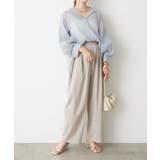 【5色展開】上品な透け感が魅力、シアーダブルボタンブラウス | RMAF NICE CLAUP / OLIVE des OLIVE | 詳細画像7