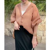 【5色展開】上品な透け感が魅力、シアーダブルボタンブラウス | RMAF NICE CLAUP / OLIVE des OLIVE | 詳細画像18