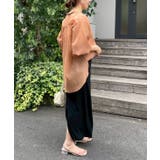 【5色展開】上品な透け感が魅力、シアーダブルボタンブラウス | RMAF NICE CLAUP / OLIVE des OLIVE | 詳細画像21