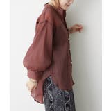 【5色展開】上品な透け感が魅力、シアーダブルボタンブラウス | RMAF NICE CLAUP / OLIVE des OLIVE | 詳細画像27