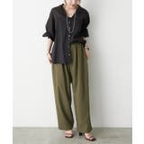 【5色展開】上品な透け感が魅力、シアーダブルボタンブラウス | RMAF NICE CLAUP / OLIVE des OLIVE | 詳細画像36