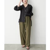 【5色展開】上品な透け感が魅力、シアーダブルボタンブラウス | RMAF NICE CLAUP / OLIVE des OLIVE | 詳細画像38
