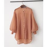【5色展開】上品な透け感が魅力、シアーダブルボタンブラウス | RMAF NICE CLAUP / OLIVE des OLIVE | 詳細画像42