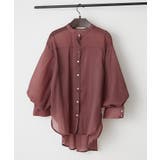 【5色展開】上品な透け感が魅力、シアーダブルボタンブラウス | RMAF NICE CLAUP / OLIVE des OLIVE | 詳細画像43