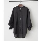 【5色展開】上品な透け感が魅力、シアーダブルボタンブラウス | RMAF NICE CLAUP / OLIVE des OLIVE | 詳細画像44