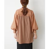 【5色展開】上品な透け感が魅力、シアーダブルボタンブラウス | RMAF NICE CLAUP / OLIVE des OLIVE | 詳細画像47