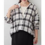 アイボリー | 【2WAY】BIGチェックシャツ | RMAF NICE CLAUP / OLIVE des OLIVE