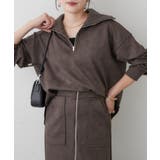 【セットアップ対応】ハーフジッププルオーバー | RMAF NICE CLAUP / OLIVE des OLIVE | 詳細画像1