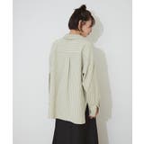 ピーチストライプシャツ | RMAF　NICE CLAUP / OLIVE des OLIVE | 詳細画像7 