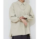 ピーチストライプシャツ | RMAF　NICE CLAUP / OLIVE des OLIVE | 詳細画像9 