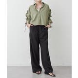 【接触冷感 / UVカット / はっ水】袖フリルギャザーシャツ | RMAF　NICE CLAUP / OLIVE des OLIVE | 詳細画像15 