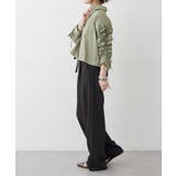 【接触冷感 / UVカット / はっ水】袖フリルギャザーシャツ | RMAF　NICE CLAUP / OLIVE des OLIVE | 詳細画像16 