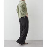 【接触冷感 / UVカット / はっ水】袖フリルギャザーシャツ | RMAF　NICE CLAUP / OLIVE des OLIVE | 詳細画像18 