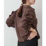 【接触冷感 / UVカット / はっ水】袖フリルギャザーシャツ | RMAF　NICE CLAUP / OLIVE des OLIVE | 詳細画像21 