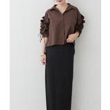 【接触冷感 / UVカット / はっ水】袖フリルギャザーシャツ | RMAF　NICE CLAUP / OLIVE des OLIVE | 詳細画像23 