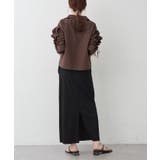 【接触冷感 / UVカット / はっ水】袖フリルギャザーシャツ | RMAF　NICE CLAUP / OLIVE des OLIVE | 詳細画像26 