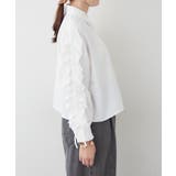 【接触冷感 / UVカット / はっ水】袖フリルギャザーシャツ | RMAF　NICE CLAUP / OLIVE des OLIVE | 詳細画像28 