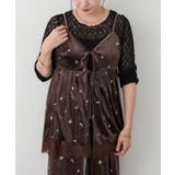 【セットアップ対応】ベロア花刺繍裾レースキャミ | RMAF　NICE CLAUP / OLIVE des OLIVE | 詳細画像14 