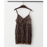 【セットアップ対応】ベロア花刺繍裾レースキャミ | RMAF　NICE CLAUP / OLIVE des OLIVE | 詳細画像21 