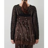 【セットアップ対応】ベロア花刺繍裾レースキャミ | RMAF　NICE CLAUP / OLIVE des OLIVE | 詳細画像25 