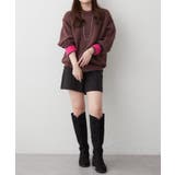 【5色展開】配色使いニットプルオーバー | RMAF NICE CLAUP / OLIVE des OLIVE | 詳細画像8