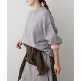 【5色展開】配色使いニットプルオーバー | RMAF NICE CLAUP / OLIVE des OLIVE | 詳細画像12