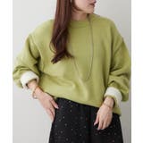 【5色展開】配色使いニットプルオーバー | RMAF NICE CLAUP / OLIVE des OLIVE | 詳細画像29