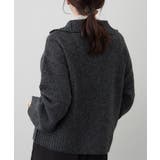 ヤクタッチハーフジップニット | RMAF NICE CLAUP / OLIVE des OLIVE | 詳細画像13