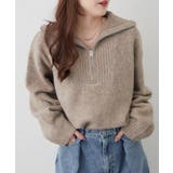 ヤクタッチハーフジップニット | RMAF NICE CLAUP / OLIVE des OLIVE | 詳細画像16