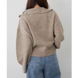 ヤクタッチハーフジップニット | RMAF NICE CLAUP / OLIVE des OLIVE | 詳細画像17