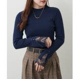【6色展開】上品見えが叶う、袖口レースリブニット | RMAF NICE CLAUP / OLIVE des OLIVE | 詳細画像3
