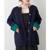 【アウター代わりにもなる】ふんわりもっちりダブルフェイスカーディガン | RMAF　NICE CLAUP / OLIVE des OLIVE | 詳細画像13 