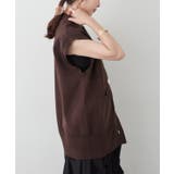 デザイン釦ニットベスト | RMAF　NICE CLAUP / OLIVE des OLIVE | 詳細画像20 