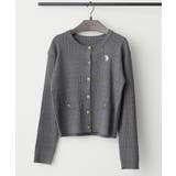 チャコール | 【U.S. POLO ASSN. ×RMAF】ケーブルニットカーディガン | RMAF　NICE CLAUP / OLIVE des OLIVE