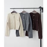 ポケット付クルーカーディガン | RMAF NICE CLAUP / OLIVE des OLIVE | 詳細画像21