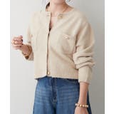 ベージュ | ポケット付クルーカーディガン | RMAF NICE CLAUP / OLIVE des OLIVE