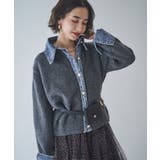 デニムドッキングカーディガン | RMAF　NICE CLAUP / OLIVE des OLIVE | 詳細画像1 