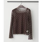 ブラウン | 【セットアイテム】チュールドットプルオーバー×キャミソール | RMAF NICE CLAUP / OLIVE des OLIVE