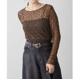 ストレッチレース長袖プルオーバー | RMAF NICE CLAUP / OLIVE des OLIVE | 詳細画像8