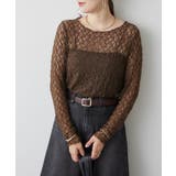 Dブラウン | ストレッチレース長袖プルオーバー | RMAF NICE CLAUP / OLIVE des OLIVE