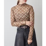 ブラウン | バイヤスチェックシアーネットプルオーバー | RMAF NICE CLAUP / OLIVE des OLIVE