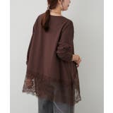 裾レースイレヘムロンT | RMAF　NICE CLAUP / OLIVE des OLIVE | 詳細画像3 