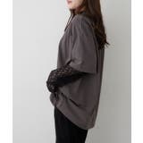袖レース転写大人Tシャツ | RMAF NICE CLAUP / OLIVE des OLIVE | 詳細画像11