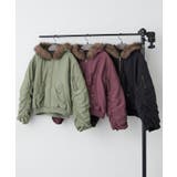 フェイクファー付MA-1ブルゾン | RMAF NICE CLAUP / OLIVE des OLIVE | 詳細画像19