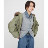 フェイクファー付MA-1ブルゾン | RMAF NICE CLAUP / OLIVE des OLIVE | 詳細画像2