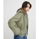フェイクファー付MA-1ブルゾン | RMAF NICE CLAUP / OLIVE des OLIVE | 詳細画像3
