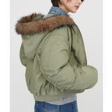 フェイクファー付MA-1ブルゾン | RMAF NICE CLAUP / OLIVE des OLIVE | 詳細画像5
