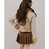 フェイクファー付ライダースジャケット | RMAF NICE CLAUP / OLIVE des OLIVE | 詳細画像20
