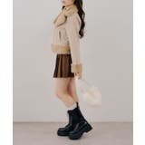 フェイクファー付ライダースジャケット | RMAF NICE CLAUP / OLIVE des OLIVE | 詳細画像23